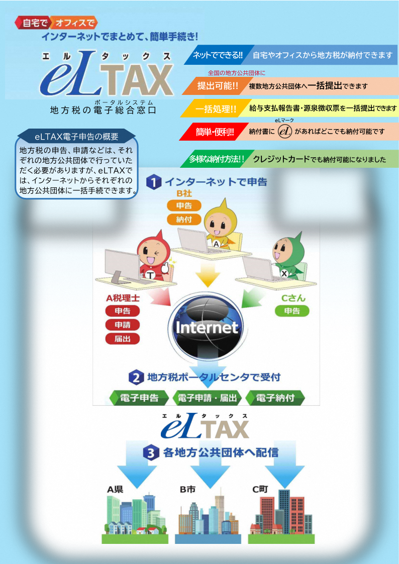 11月はeLTAX全国一斉広報月間です - 釧路総合振興局課税課